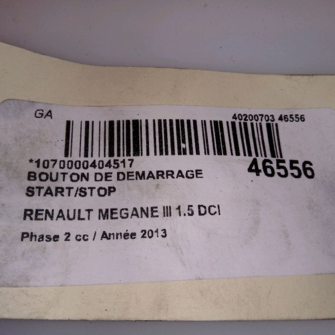 occasion RENAULT MEGANE III Phase 2 01-2012->06-2014 1.5 DCI 110ch 251538204R 5