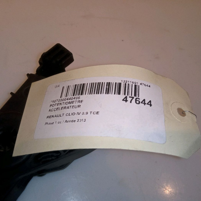 Potentiometre accelerateur occasion RENAULT CLIO IV Phase 1 07-2012->... 0.9 TCE 90ch 5