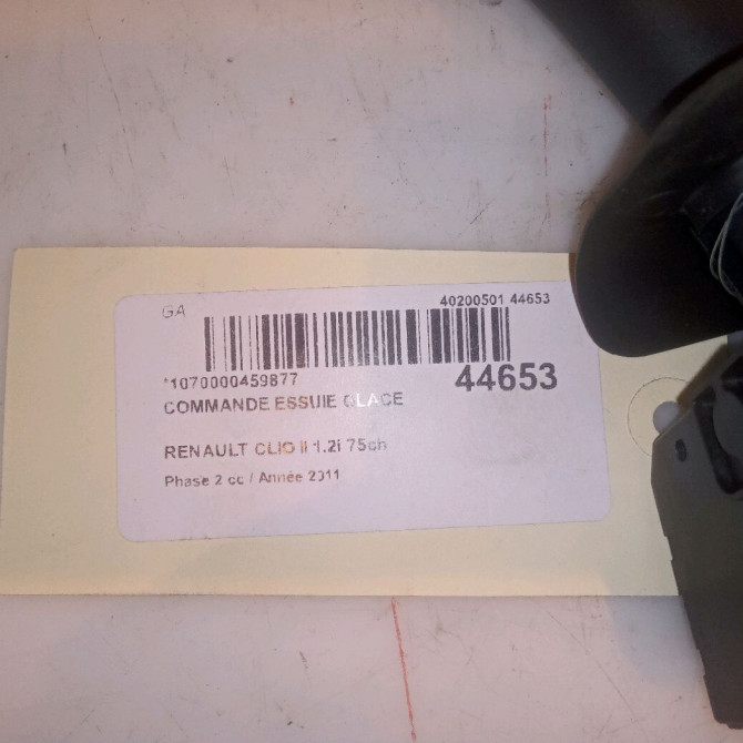 Commande essuie glace occasion RENAULT CLIO II Phase 2 06-2001->07-2006 1.2i 75ch 4