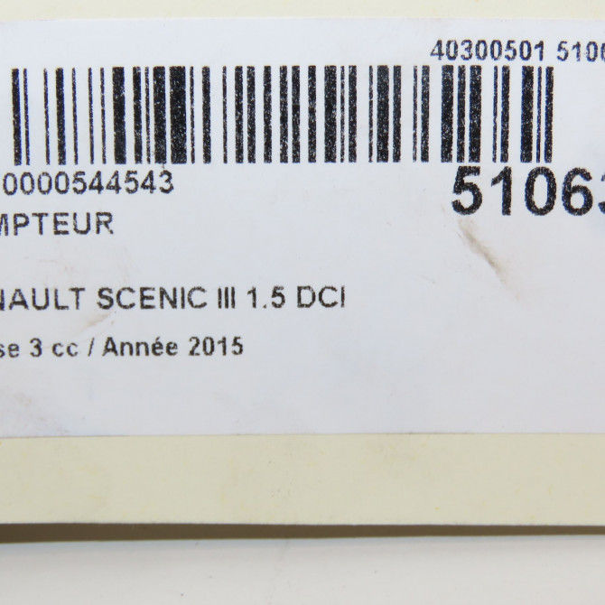Compteur occasion RENAULT SCENIC III Phase 3 04-2013->... 1.5 DCI 110ch 248108273R 5