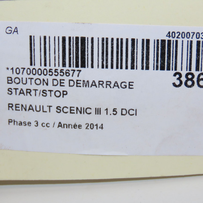 occasion RENAULT SCENIC III Phase 3 04-2013->... 1.5 DCI 110ch 251538204R 4