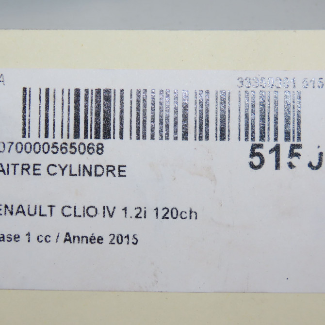 Maitre cylindre occasion RENAULT CLIO IV Phase 1 07-2012->... 1.2i 120ch 460119686R 5