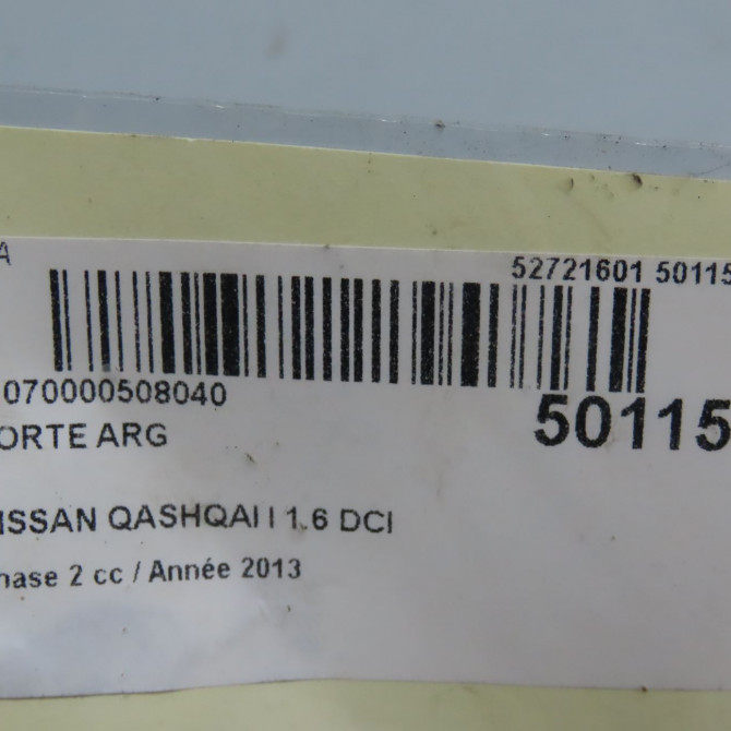 Porte arrière gauche occasion NISSAN QASHQAI I Phase 2 03-2010->04-2014 1.6 DCI 130ch H2101JD0MC 4
