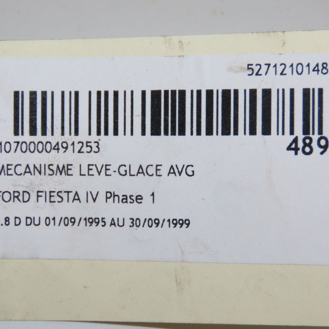 Mécanisme lève-glace avant gauche occasion FORD FIESTA IV Phase 1 09-1995->09-1999 1.8 D 1079231 4