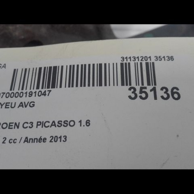 Moyeu avg occasion CITROEN C3 PICASSO Phase 2 09-2012->... 1.6 HDI 90ch 1606623580 3