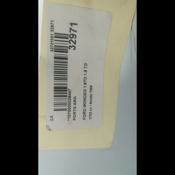 Porte arrière droite occasion FORD MONDEO I Phase 2 10-1996->09-2000 1.8 TD 1043424 3