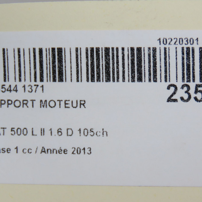 Support moteur occasion FIAT 500 L II Phase 1 07-2012->... 1.6 D 105ch 5