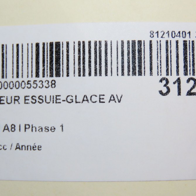 Moteur essuie-glace avant occasion AUDI A8 I Phase 1 09-1994->02-1999 4E1955119C 6