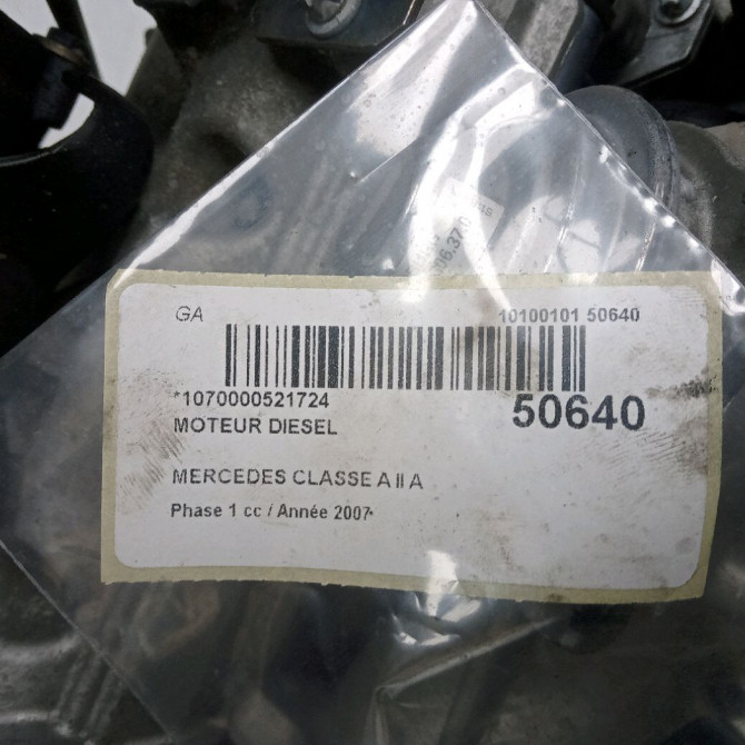 Moteur diesel occasion MERCEDES CLASSE A II Phase 1 12-2004->04-2008 A 200 CDI 8