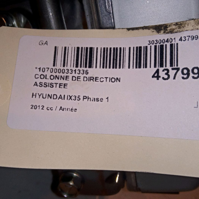 Colonne de direction assistee occasion HYUNDAI IX35 Phase 1 03-2010->06-2013 563103U513 4