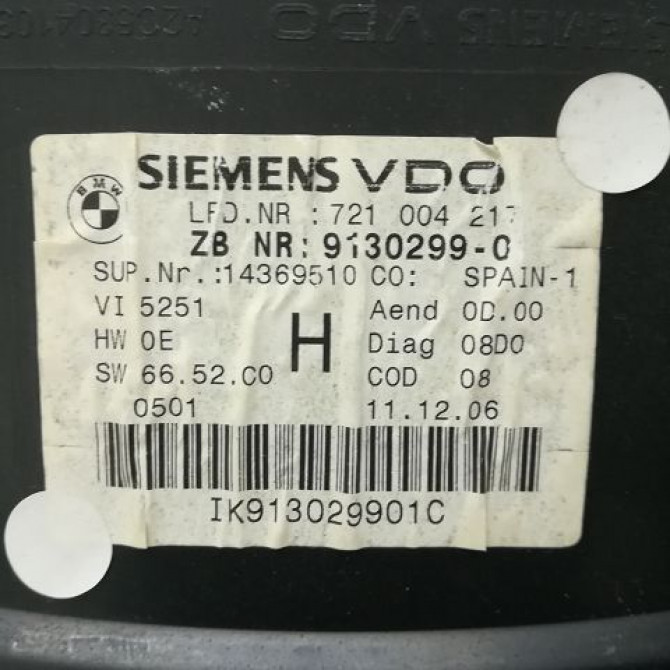 Compteur occasion B.M.W. SERIE 3 V Phase 1 03-2005->09-2008 62109316128 3
