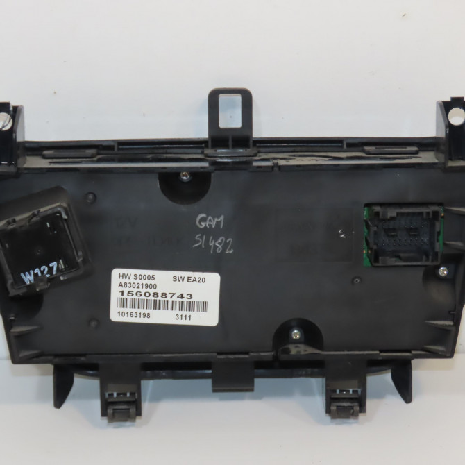 Commande de chauffage occasion ALFA ROMEO MI.TO MI.TO Phase 1 2008-09-01->2016-12-31 1.4 MPi 105ch 156088743 2