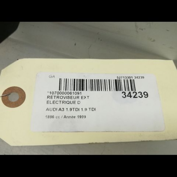 Retroviseur exterieur electrique droit occasion AUDI A3 I Phase 1 09-1996->10-2000 8L1858532H3FZ 3