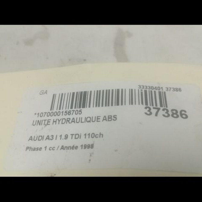Unité hydraulique ABS occasion AUDI A3 I Phase 1 09-1996->10-2000 1.9 TDi 110ch 3