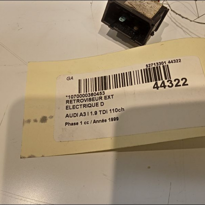 Retroviseur exterieur electrique droit occasion AUDI A3 I Phase 1 09-1996->10-2000 1.9 TDi 110ch 8L18585323FZ 2