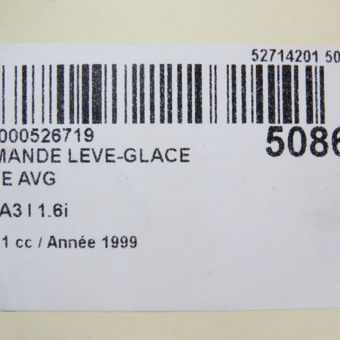 Commande lève-glace porte avant gauche occasion AUDI A3 I Phase 1 09-1996->10-2000 1.6i 5
