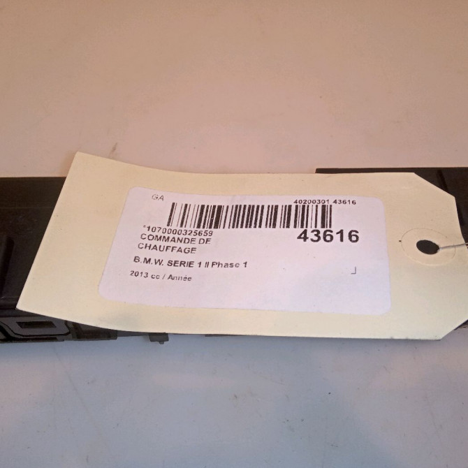 Commande de chauffage occasion B.M.W. SERIE 1 II Phase 1 08-2011->06-2015 64119363544 4