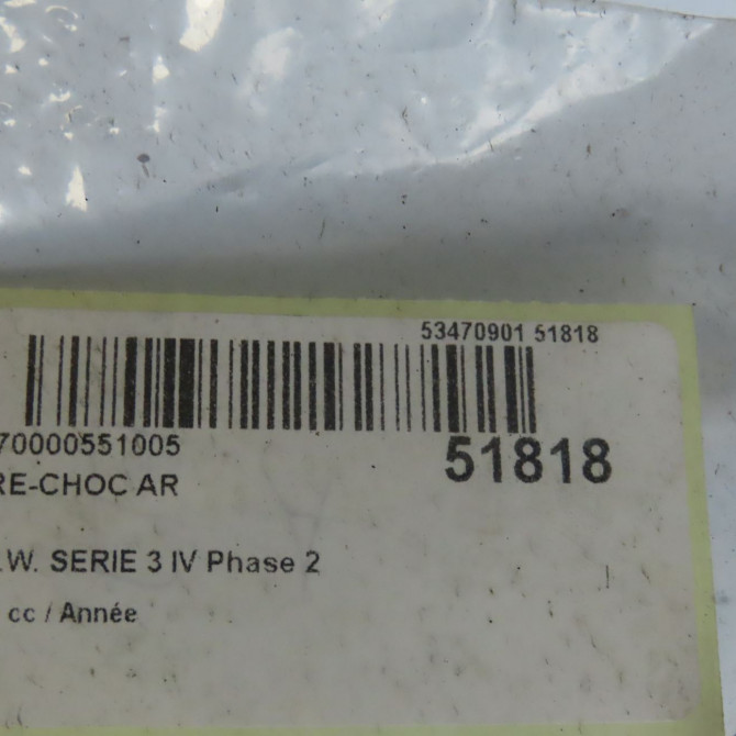 Pare-choc arrière occasion B.M.W. SERIE 3 IV Phase 2 09-2001->03-2005 51127030591 6