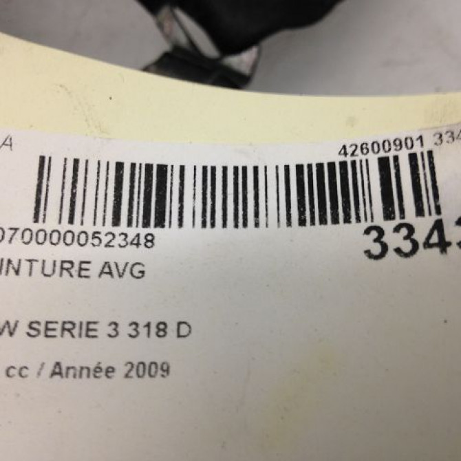 Ceinture avant gauche occasion B.M.W. SERIE 3 III Phase 1 01-1991->04-1998 318 TDS 72117234767 3