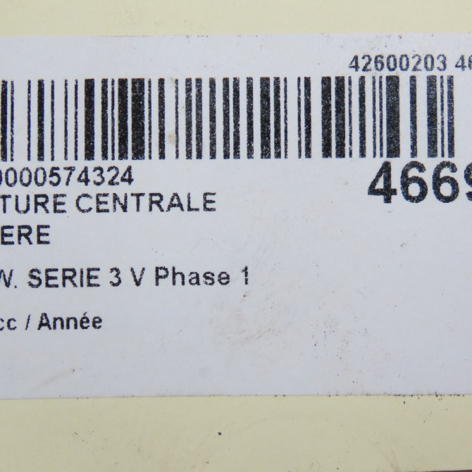 Ceinture centrale arriere occasion B.M.W. SERIE 3 V Phase 1 03-2005->09-2008 72117245883 6
