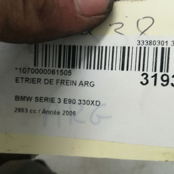 Etrier de frein arrière gauche occasion B.M.W. SERIE 3 V Phase 1 03-2005->09-2008 330Xd 231ch 34216769101 3