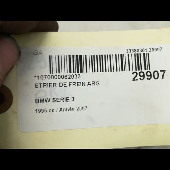 Etrier de frein arrière gauche occasion B.M.W. SERIE 3 V Phase 1 03-2005->09-2008 34216769101 3