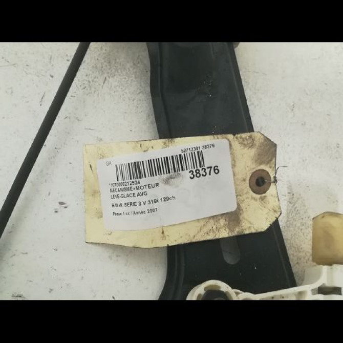Mecanisme+moteur leve-glace avg occasion B.M.W. SERIE 3 V Phase 1 03-2005->09-2008 318i 129ch 51337140587 2
