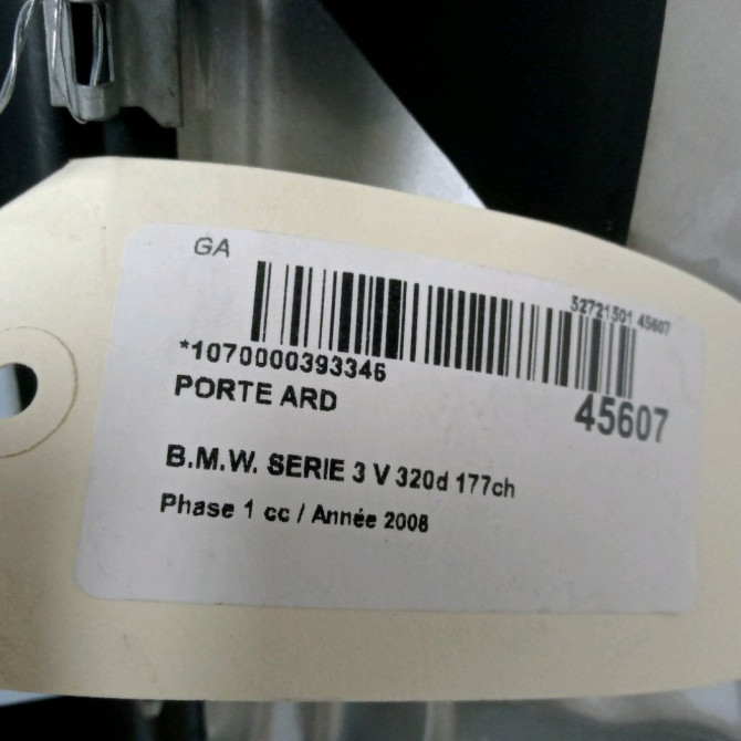 Porte arrière droite occasion B.M.W. SERIE 3 V Phase 1 03-2005->09-2008 320d 177ch 41007203648 5