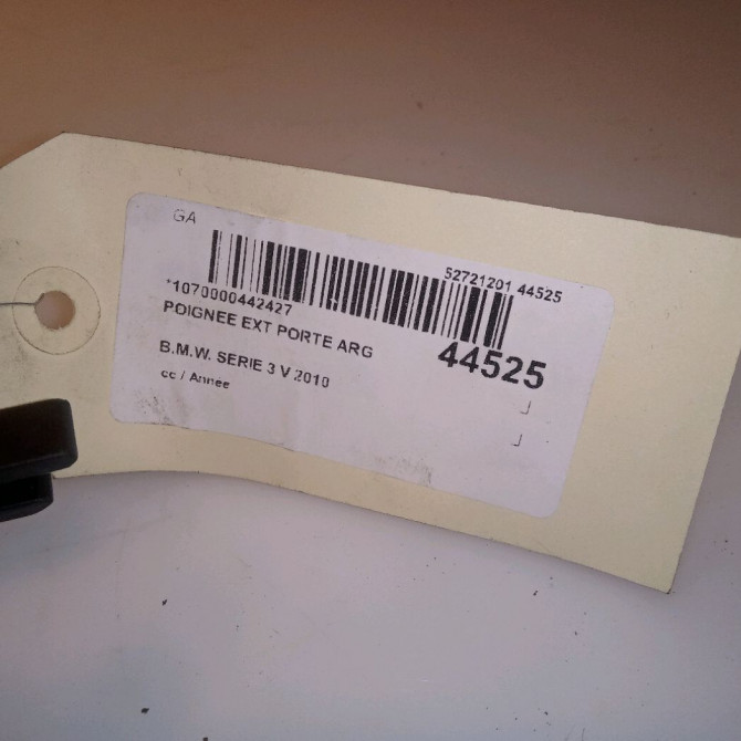 Poignee ext porte arg occasion B.M.W. SERIE 3 V 51217207561 4