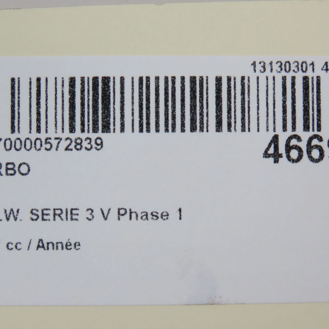 Turbo occasion B.M.W. SERIE 3 V Phase 1 03-2005->09-2008 7