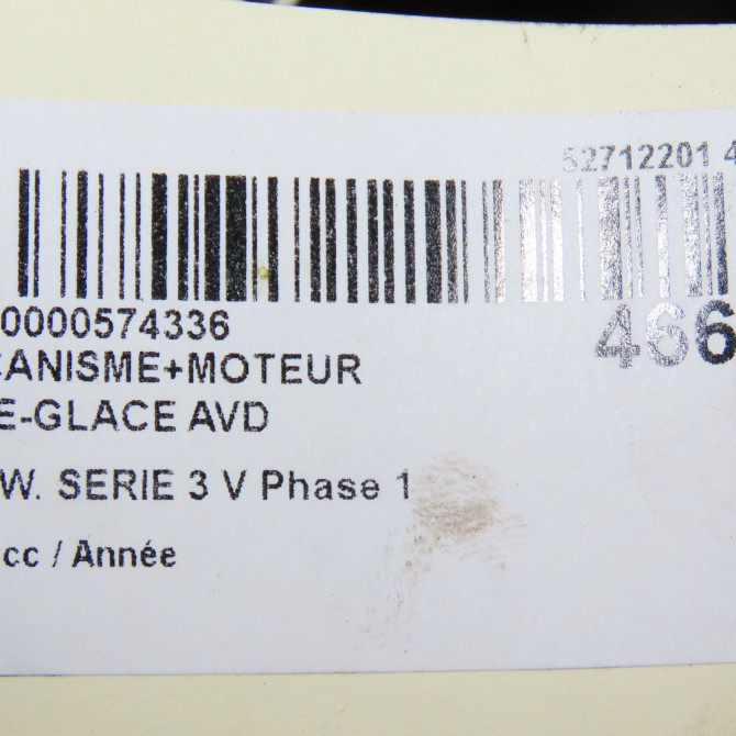 Mecanisme + moteur lève-glace avant droit occasion B.M.W. SERIE 3 V Phase 1 03-2005->09-2008 51337140588 7