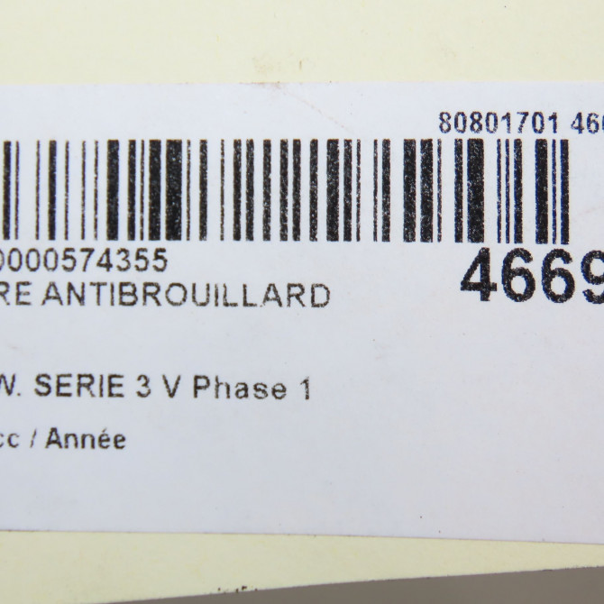 Phare antibrouillard avant droit occasion B.M.W. SERIE 3 V Phase 1 03-2005->09-2008 63176910792 6