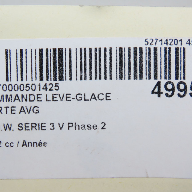 Commande lève-glace porte avant gauche occasion B.M.W. SERIE 3 V 5G0959857DWHS 5
