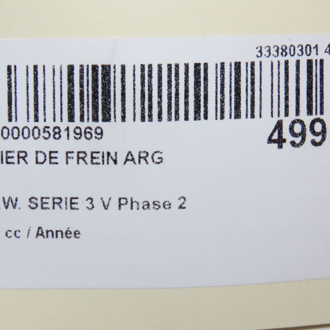 Etrier de frein arrière gauche occasion B.M.W. SERIE 3 V 2Q0615423C 7