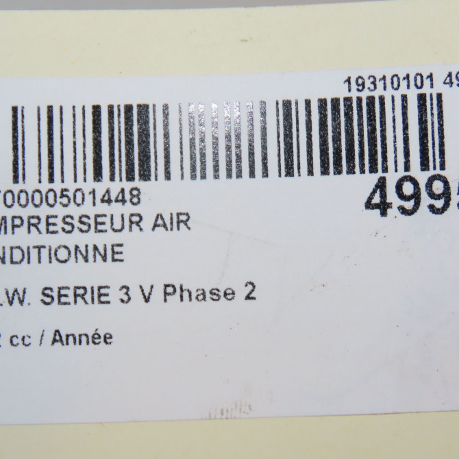 Compresseur air conditionne occasion B.M.W. SERIE 3 V 5Q0816803H 7