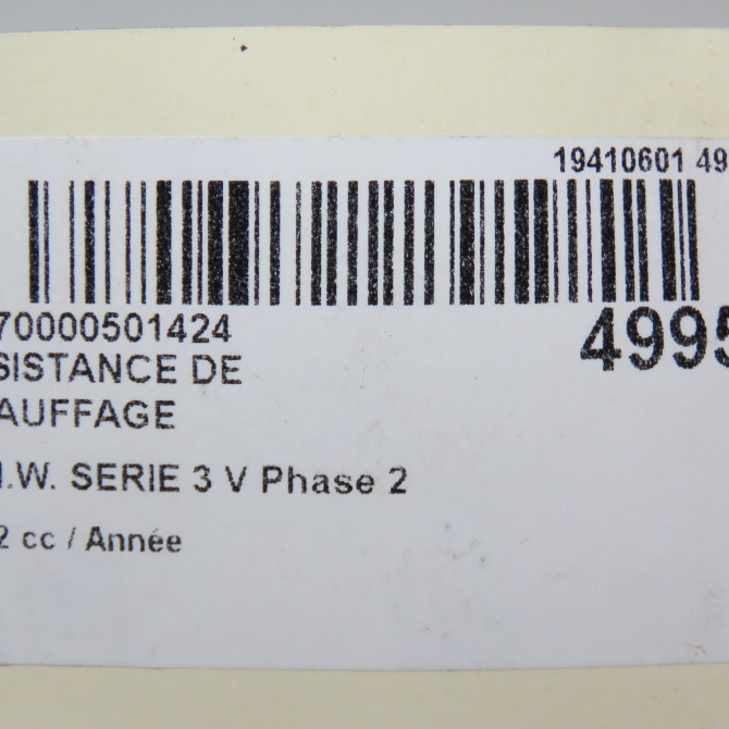 Resistance de chauffage occasion B.M.W. SERIE 3 V 5Q0963235E 6