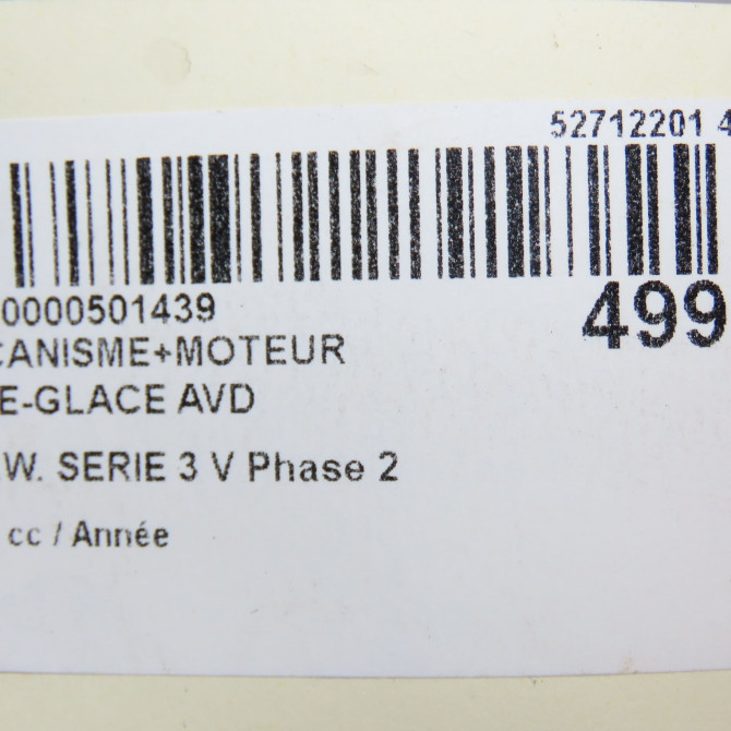 Mecanisme + moteur lève-glace avant droit occasion B.M.W. SERIE 3 V 654837462 7