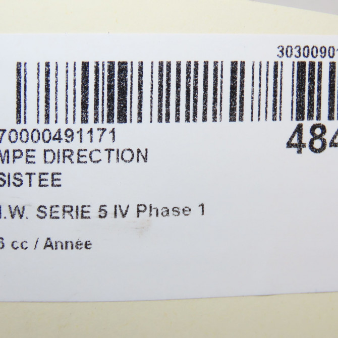Pompe direction assistee occasion B.M.W. SERIE 5 IV Phase 1 12-1995->07-2000 32411094098 8