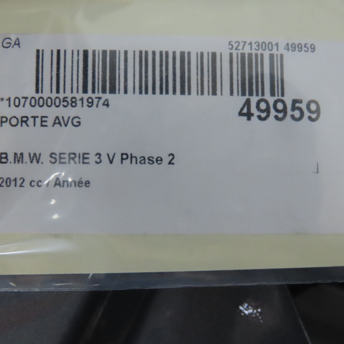 Porte avant gauche occasion B.M.W. SERIE 3 V 658831051B 6