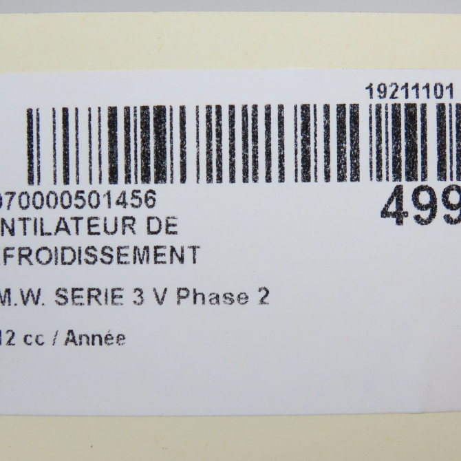 Ventilateur de refroidissement occasion B.M.W. SERIE 3 V 2Q0121203M 7