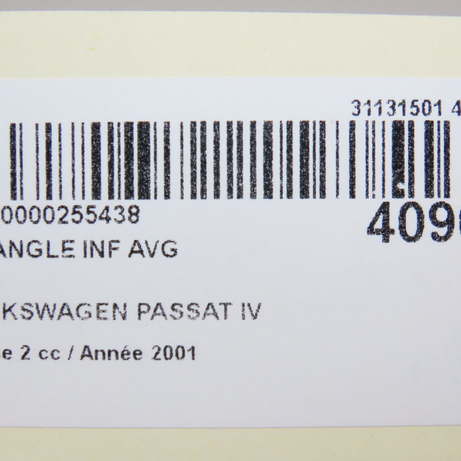 Triangle inf avg occasion VOLKSWAGEN PASSAT IV Phase 2 10-2000->03-2005 1.9 TDI 100ch 4D0407151P 8