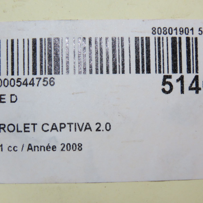 Phare droit occasion CHEVROLET CAPTIVA Phase 1 04-1995->04-1999 2.0 VCDI 127ch 96626972 5