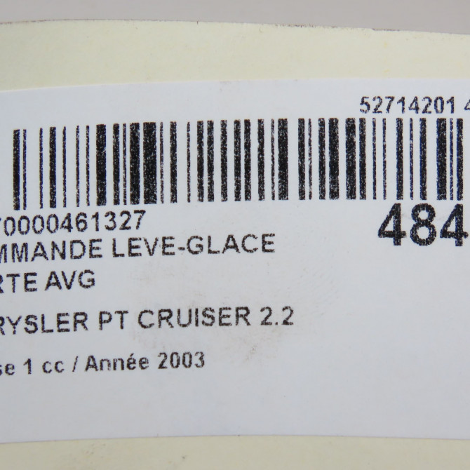 Commande lève-glace porte avant gauche occasion CHRYSLER PT CRUISER Phase 1 09-2000->12-2005 2.2 crd 120ch 6