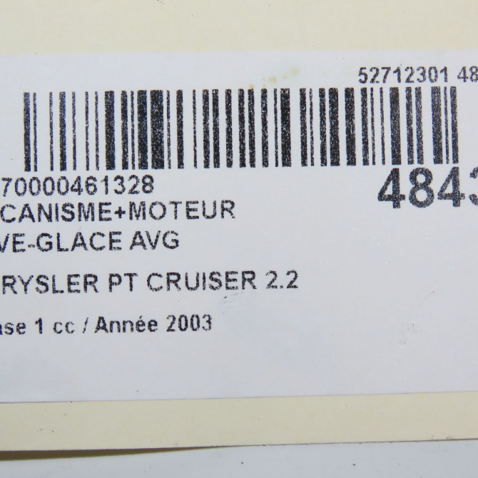 Mecanisme+moteur leve-glace avg occasion CHRYSLER PT CRUISER Phase 1 09-2000->12-2005 2.2 crd 120ch 68020069AA 8