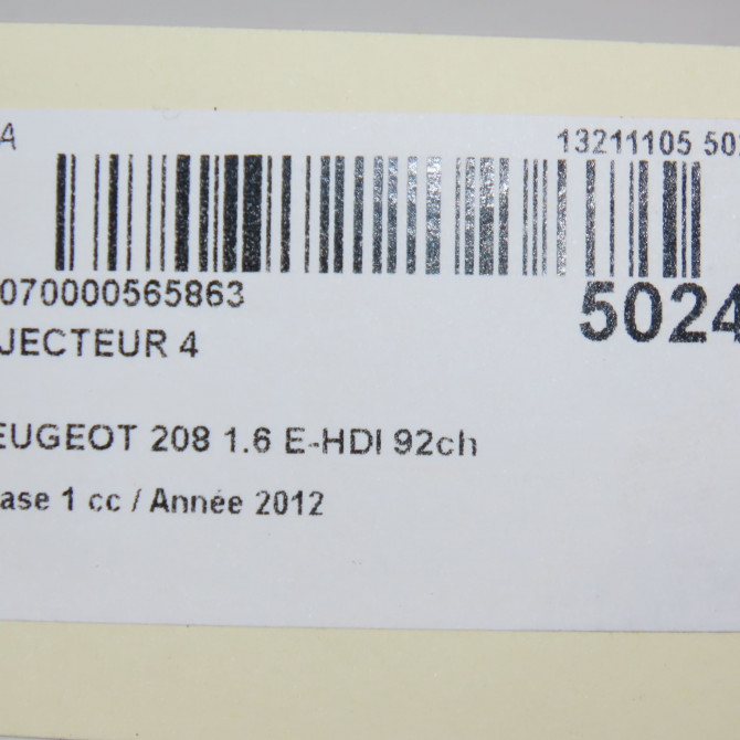 occasion PEUGEOT 208 208 Phase 1 2012-03-01->2015-09-30 1.6 E-HDI 92ch 1980S5 5