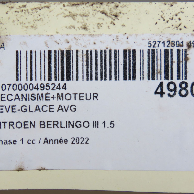 Mecanisme+moteur leve-glace avg occasion  9840175680 7