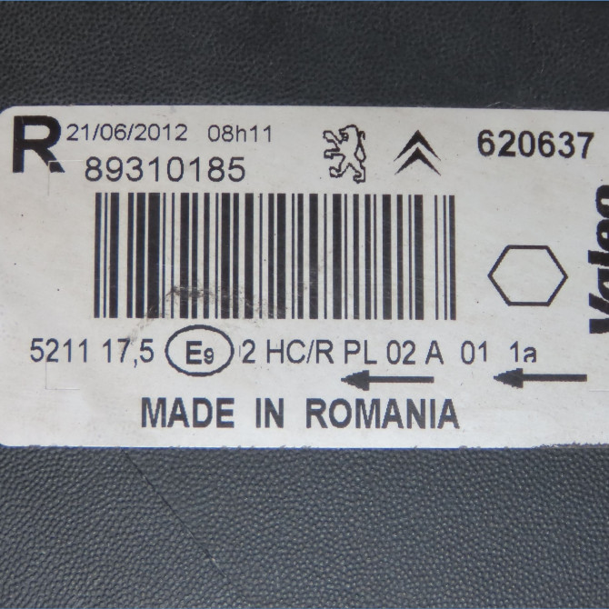 Phare droit occasion CITROEN XSARA PICASSO Phase 2 02-2004->12-2010 1.6 HDI 110ch 620637 5