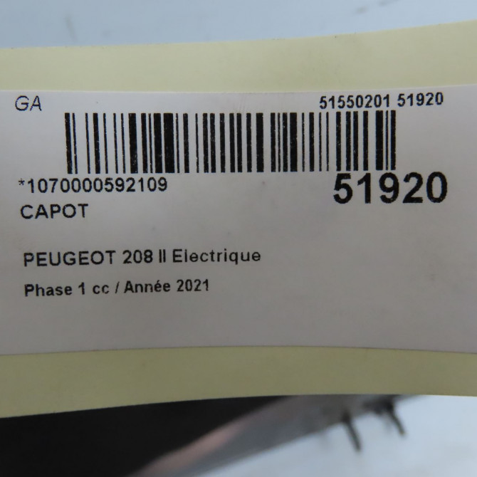 Capot occasion  9827576880 5