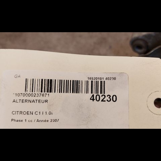 Alternateur occasion CITROEN C1 I Phase 1 06-2005->11-2008 1.0i 5705NP 4