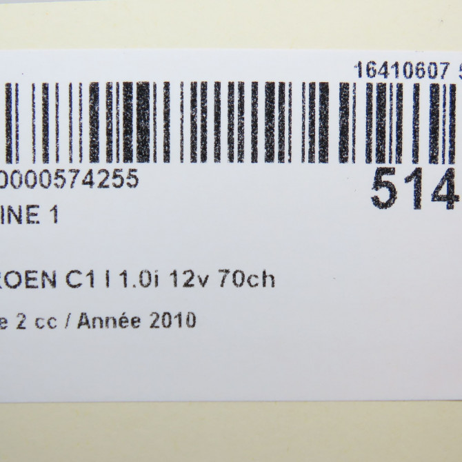occasion CITROEN C1 I Phase 2 11-2008->01-2012 1.0i 12v 70ch 5970C1 5